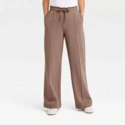 Women's High-Rise Wide Leg Fleece Pants - A New Day™ -A New Day popular shop unnamed file 3335