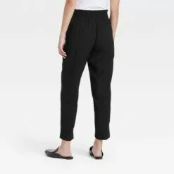 Women's High-Rise Ruffle Waisted Pull-On Ankle Pants - A New Day™
