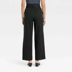 Women's High-Rise Wide-Leg Paperbag Pants - A New Day™