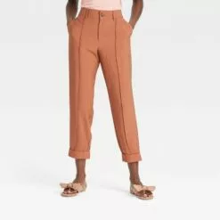 Women's High-Rise Slim Straight Leg Pintuck Ankle Pants - A New Day™ -A New Day popular shop unnamed file 3366