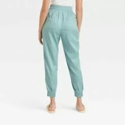 Women's High-Rise Woven Ankle Jogger Pants - A New Day™