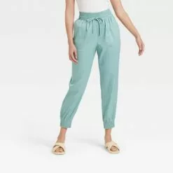 Women's High-Rise Woven Ankle Jogger Pants - A New Day™ -A New Day popular shop unnamed file 3378