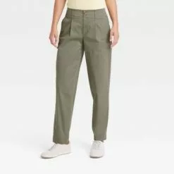 Women's High-Rise Pleat Front Tapered Chino Pants - A New Day™ -A New Day popular shop unnamed file 3382