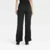 Women's High-Rise Wide Leg Satin Pull-On Pants - A New Day™