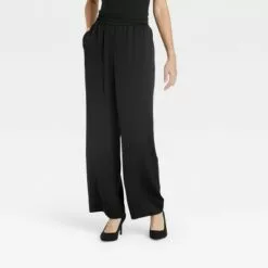 Women's High-Rise Wide Leg Satin Pull-On Pants - A New Day™ 8 Women's High-Rise Wide Leg Satin Pull-On Pants - A New Day™ -A New Day popular shop unnamed file 3390