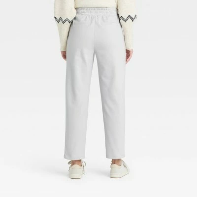 Women's High-Rise Knit Drawstring Pull-On Pants - A New Day™ Heather Gray 3 Women's High-Rise Knit Drawstring Pull-On Pants - A New Day™ Heather Gray