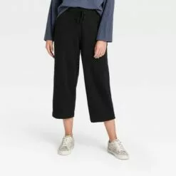 Women's High-Rise Cropped Wide Leg Sweatpants - A New Day™ -A New Day popular shop unnamed file 3402