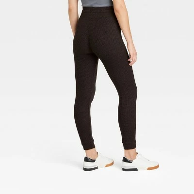 Women's Waffle Knit Leggings with Drawstring - A New Day™ Soft Turquoise 3 Women's Waffle Knit Leggings with Drawstring - A New Day™ Soft Turquoise