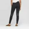 Women's High Waist Moto Leggings - A New Day™ Black