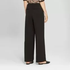 Women's Wide Leg Bi-Stretch Twill Pants - A New Day™ Heather Gray