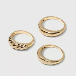 Shrimp Ring Set 3pc - A New Day™ Gold -A New Day popular shop unnamed file 3497