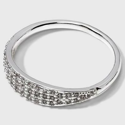 Silver Plated Cubic Zirconia Ring - A New Day™ 4 Silver Plated Cubic Zirconia Ring - A New Day™ - Image 2