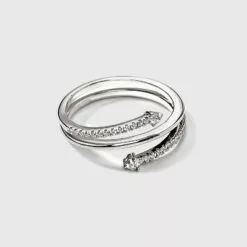 Silver Plated Wrap Cubic Zirconia Ring - A New Day™ 8 Silver Plated Wrap Cubic Zirconia Ring - A New Day™ -A New Day popular shop unnamed file 3504