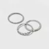 Silver Plated Cubic Zirconia Chain Stack Ring Set - A New Day™ -A New Day popular shop unnamed file 3510