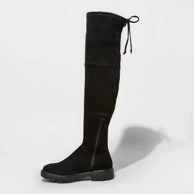 Women's Saoirse Over the Knee Boots - A New Day™ Black 3 Women's Saoirse Over the Knee Boots - A New Day™ Black