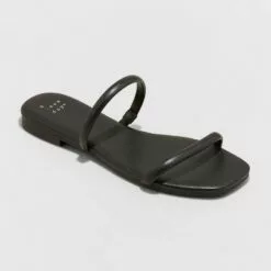 Women's Winnie Skinny Strap Sandals - A New Day™ Black -A New Day popular shop unnamed file 3561