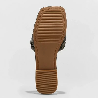 Women's Nicolette Raffia Slide Sandals - A New Day™ Pink 5 Women's Nicolette Raffia Slide Sandals - A New Day™ Pink - Image 3