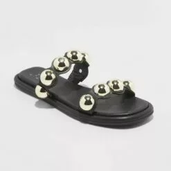 Women's Didi Embellished Slide Sandals - A New Day™ Black -A New Day popular shop unnamed file 3596