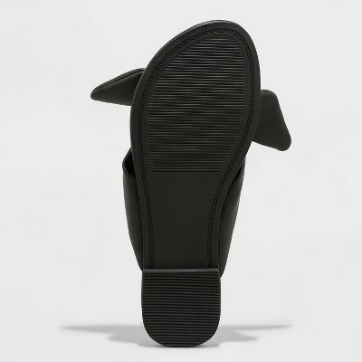 Women's Adley Bow Flip Flop Sandals - A New Day™ Black 5 Women's Adley Bow Flip Flop Sandals - A New Day™ Black - Image 3
