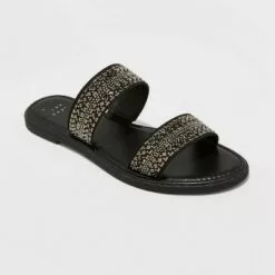 Women's Kersha Embellished Slide Sandals - A New Day™ Rose Gold -A New Day popular shop unnamed file 3665