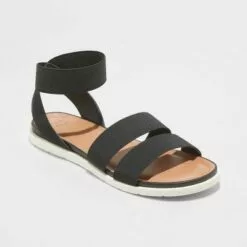 Women's Esme Elastic Ankle Strap Sandals - A New Day™ Black 10 Women's Esme Elastic Ankle Strap Sandals - A New Day™ Black -A New Day popular shop unnamed file 3680