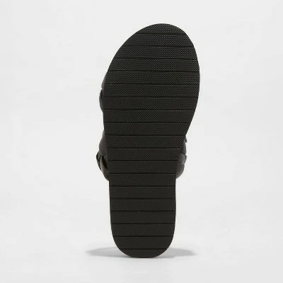 Women's Sage Braided Footbed Sandals - A New Day™ Black 5 Women's Sage Braided Footbed Sandals - A New Day™ Black - Image 3