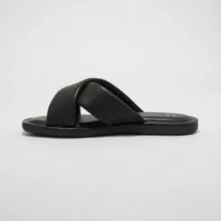 Women's Daisy Crossband Slide Sandals - A New Dayâ„¢ Black