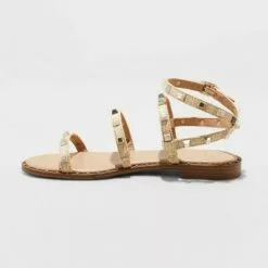 Women's Astrid Studded Strappy Sandals - A New Dayâ„¢ Black