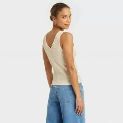 Women's Textured Tank Top - A New Day™