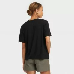 Women's Short Sleeve Linen T-Shirt - A New Day™