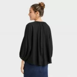 Women's Raglan Long Sleeve Tie-Front Top - A New Dayâ„¢