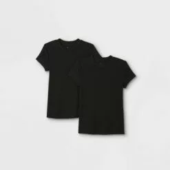Women's Short Sleeve Ribbed 2pk Bundle T-Shirt - A New Day™ -A New Day popular shop unnamed file 3797