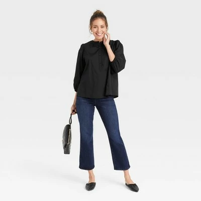 Women's Puff 3/4 Sleeve Blouse - A New Day™ 4 Women's Puff 3/4 Sleeve Blouse - A New Day™ - Image 2