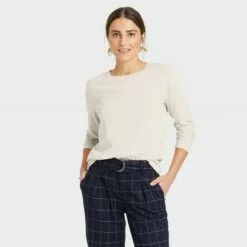 Women's Long Sleeve T-Shirt - A New Day™ -A New Day popular shop unnamed file 3833