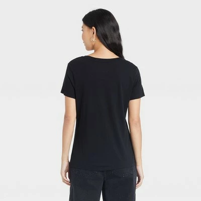 Women's Short Sleeve Scoop Neck Slim Fit 3pk Bundle T-Shirt - A New Day™ 4 Women's Short Sleeve Scoop Neck Slim Fit 3pk Bundle T-Shirt - A New Day™ - Image 2