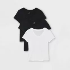 Women's Short Sleeve Scoop Neck Slim Fit 3pk Bundle T-Shirt - A New Day™ 8 Women's Short Sleeve Scoop Neck Slim Fit 3pk Bundle T-Shirt - A New Day™ -A New Day popular shop unnamed file 3865