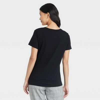 Women's Short Sleeve Scoop Neck Slim Fit 2pk Bundle T-Shirt - A New Day™ 4 Women's Short Sleeve Scoop Neck Slim Fit 2pk Bundle T-Shirt - A New Day™ - Image 2