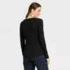 Women's Long Sleeve V-Neck Ribbed T-Shirt - A New Day™ -A New Day popular shop unnamed file 3879