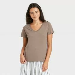 Women's Short Sleeve Scoop Neck T-Shirt - A New Day™ -A New Day popular shop unnamed file 3913
