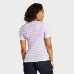 Women's Short Sleeve Ribbed T-Shirt - A New Day™