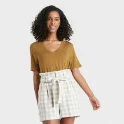 Women's Short Sleeve V-Neck T-Shirt - A New Day™ -A New Day popular shop unnamed file 3925