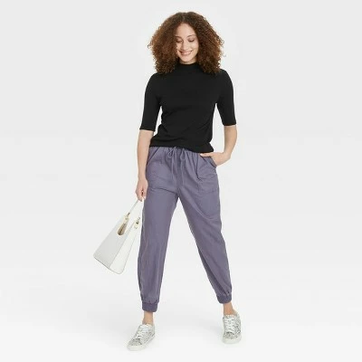 Women's Elbow Sleeve Mock Turtleneck T- Shirt - A New Day™ 4 Women's Elbow Sleeve Mock Turtleneck T- Shirt - A New Day™ - Image 2