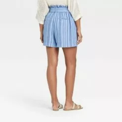 Women's High-Rise Paperbag Shorts - A New Day™