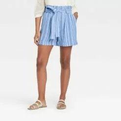 Women's High-Rise Paperbag Shorts - A New Day™ -A New Day popular shop unnamed file 4019