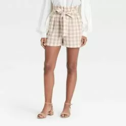 Women's High-Rise Paperbag Shorts - A New Day™ -A New Day popular shop unnamed file 4030