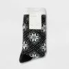 Women's Snowfall Double Lined Cozy Crew Socks - A New Day™ 4-10 Black
