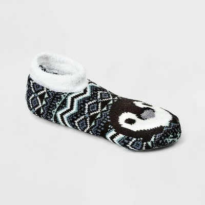 Women's Penguin Double Lined Cozy Booties with Grippers - A New Day™ Black 4-10 7 Women's Penguin Double Lined Cozy Booties with Grippers - A New Day™ Black 4-10 - Image 5