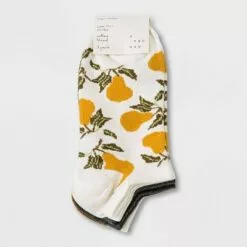 Women's Pear 3pk Low Cut Socks - A New Day™ 4-10