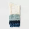 Women's Colorblock Chenille Cozy Crew Socks - A New Day™ 4-10 Surf Blue -A New Day popular shop unnamed file 4174