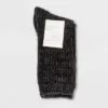Women's Textured Chenille Cozy Crew Socks - A New Day™ 4-10 Gray